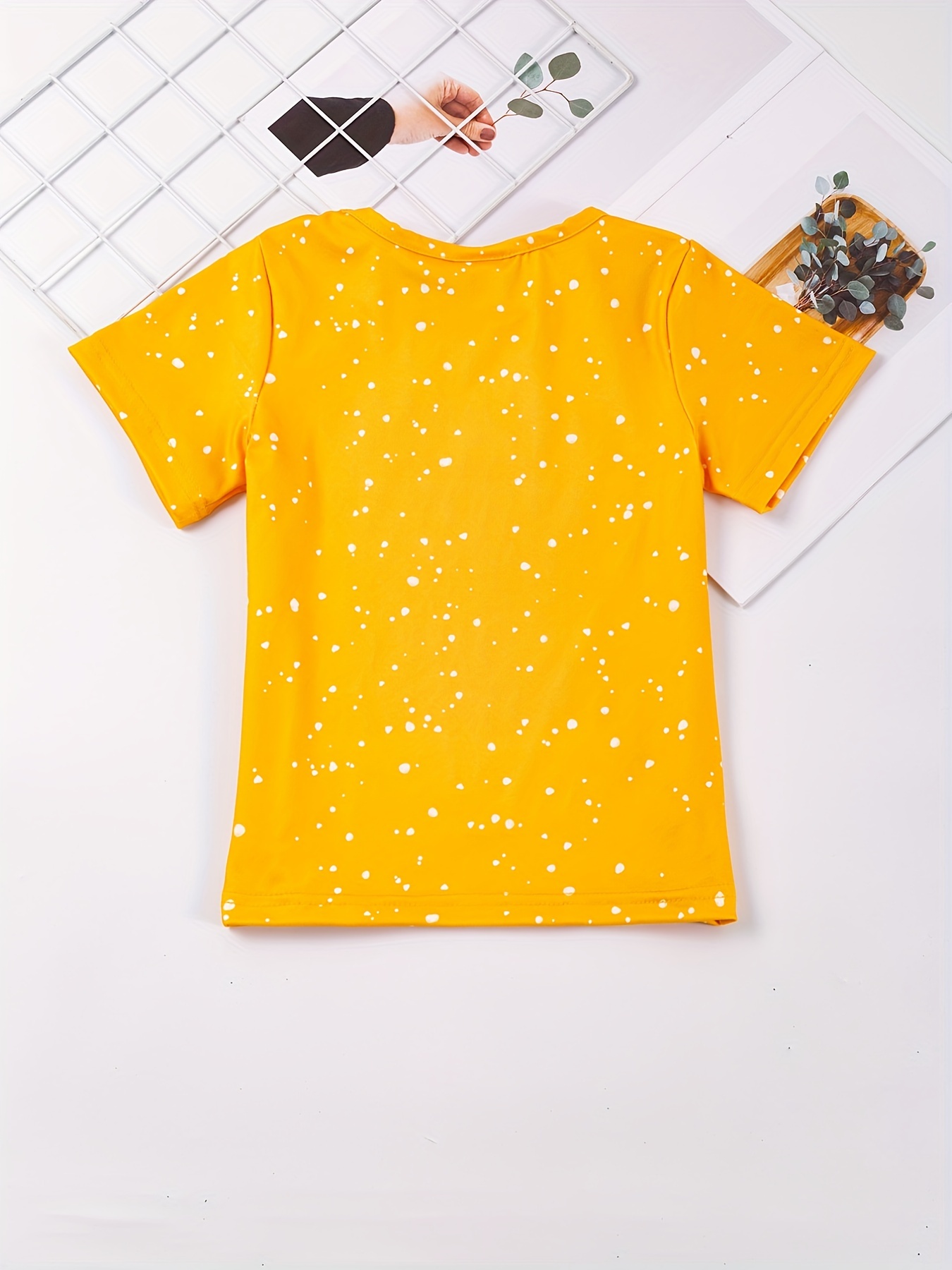 toddler girls sunflower cow head and letter graphic t shirt casual round neck tees top kids summer clothes details 26